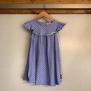 Matilda Jane size 4 Lavender polka dot dress